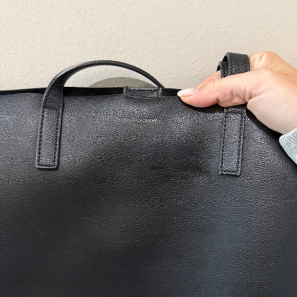 Saint Laurent Shopping Bag East West Tote Smooth Leather - Picture 8 of 14